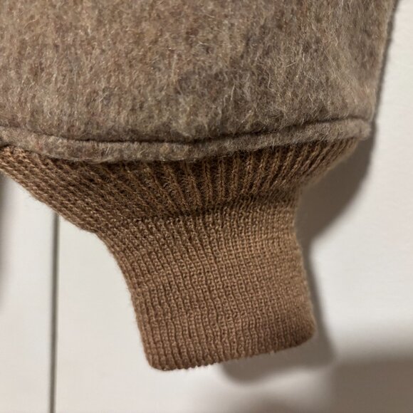 Vintage Gokey’s Suede Shoulder patch brown wool sweater - Medium/ Large - Picture 5 of 14
